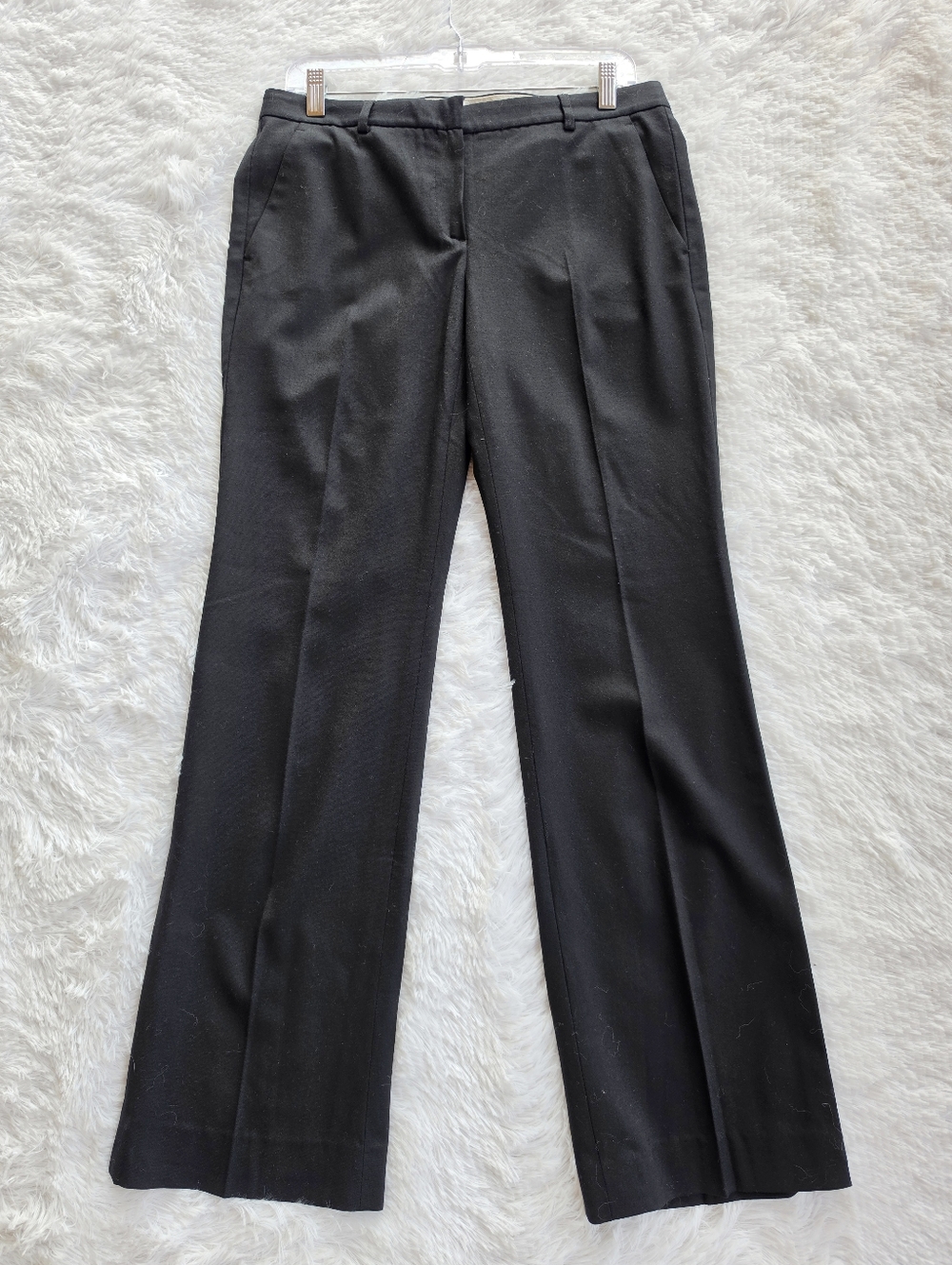 Theory Womens Classic Black Wool‎ Trousers